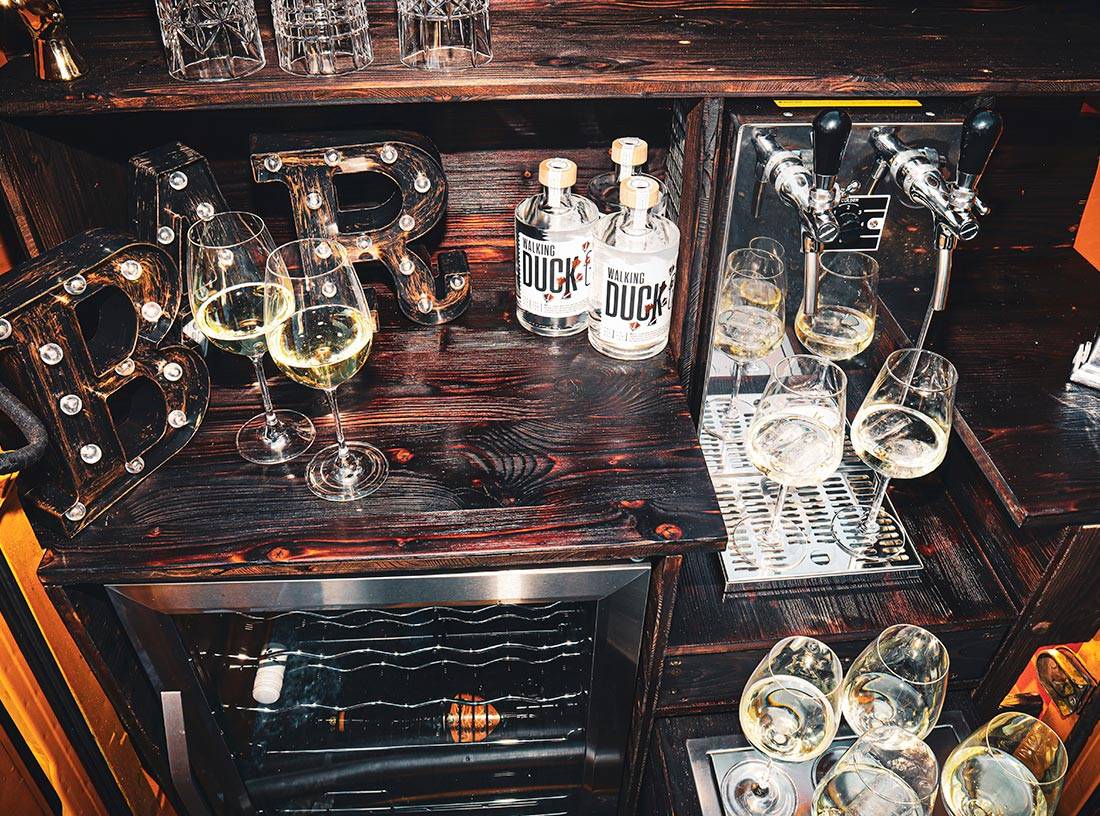 Gin and Bubbles, Sekt, Gin, Mobile Bar, Eis, Sekt Empfang